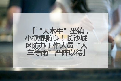 “大水牛”坐镇，小撬棍随身！长沙城区防办工作人员“人车等雨”严阵以待