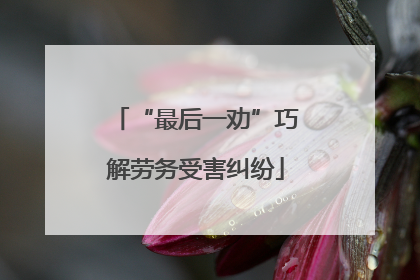 “最后一劝”巧解劳务受害纠纷