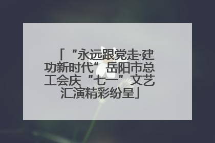 “永远跟党走·建功新时代”岳阳市总工会庆“七一”文艺汇演精彩纷呈