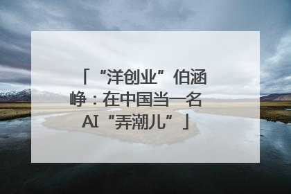 “洋创业”伯涵峥：在中国当一名AI“弄潮儿”