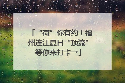 “荷”你有约！福州连江夏日“顶流”等你来打卡→