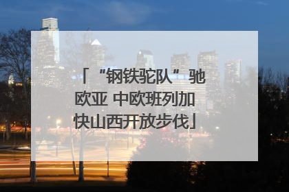 “钢铁驼队”驰欧亚 中欧班列加快山西开放步伐