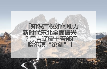 知识产权如何助力新时代东北全面振兴？黑吉辽蒙主管部门哈尔滨“论剑”