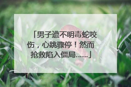 男子遭不明毒蛇咬伤，心跳骤停！然而抢救陷入僵局……