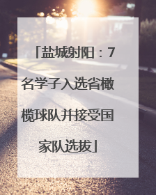 盐城射阳：7名学子入选省橄榄球队并接受国家队选拔