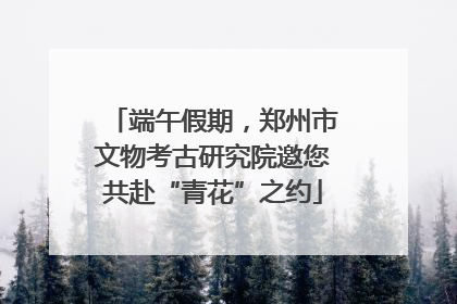 端午假期，郑州市文物考古研究院邀您共赴“青花”之约