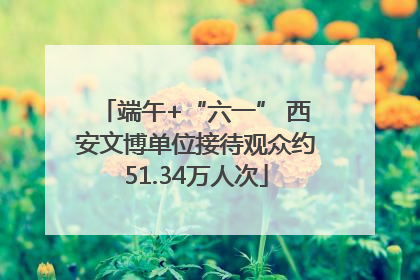 端午+“六一” 西安文博单位接待观众约51.34万人次