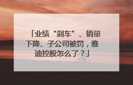 业绩“刹车”、销量下降、子公司被罚，雅迪控股怎么了？