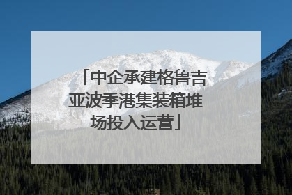 中企承建格鲁吉亚波季港集装箱堆场投入运营