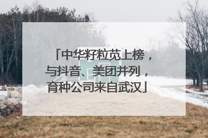 中华籽粒苋上榜，与抖音、美团并列，育种公司来自武汉