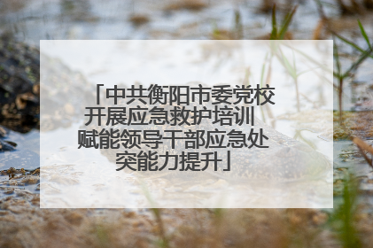 中共衡阳市委党校开展应急救护培训 赋能领导干部应急处突能力提升