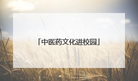 中医药文化进校园