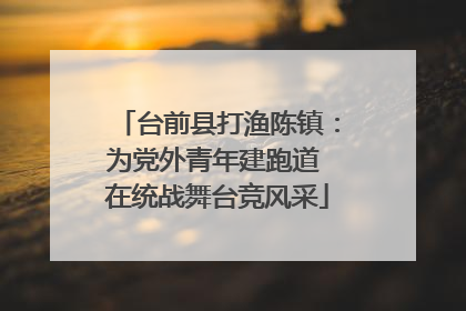 台前县打渔陈镇：为党外青年建跑道 在统战舞台竞风采