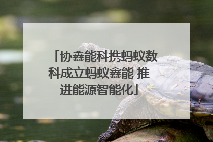 协鑫能科携蚂蚁数科成立蚂蚁鑫能 推进能源智能化