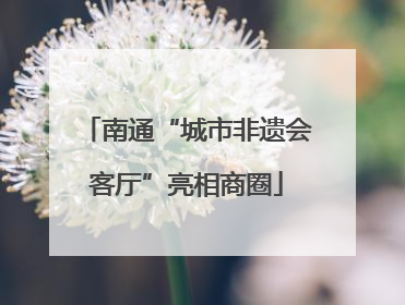 南通“城市非遗会客厅”亮相商圈