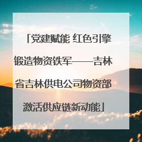 党建赋能 红色引擎锻造物资铁军——吉林省吉林供电公司物资部激活供应链新动能