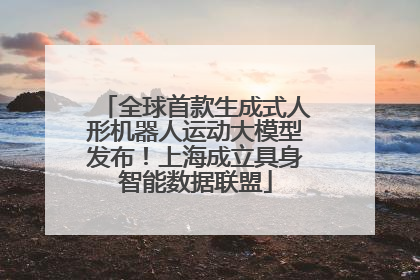 全球首款生成式人形机器人运动大模型发布！上海成立具身智能数据联盟