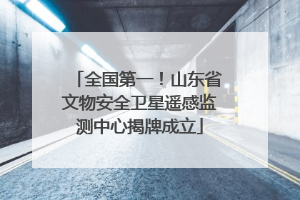 全国第一！山东省文物安全卫星遥感监测中心揭牌成立