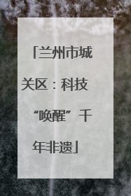 兰州市城关区：科技“唤醒”千年非遗
