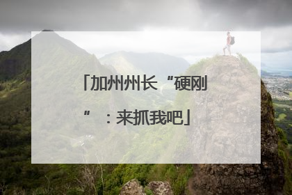 加州州长“硬刚”：来抓我吧