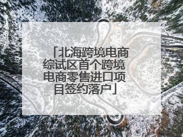 北海跨境电商综试区首个跨境电商零售进口项目签约落户