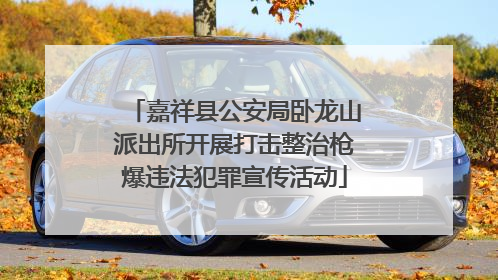 嘉祥县公安局卧龙山派出所开展打击整治枪爆违法犯罪宣传活动