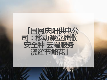 国网庆阳供电公司：移动课堂播撒安全种 云端服务浇灌节能花