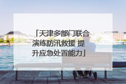天津多部门联合演练防汛救援 提升应急处置能力
