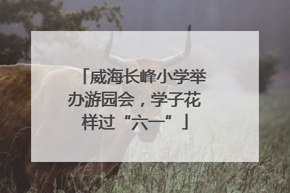 威海长峰小学举办游园会，学子花样过“六一”