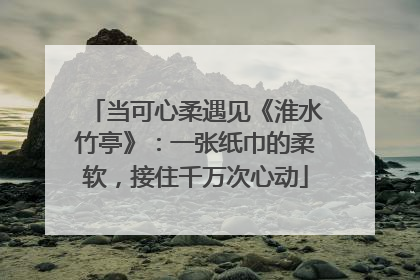 当可心柔遇见《淮水竹亭》：一张纸巾的柔软，接住千万次心动