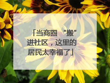 当商圈 “搬” 进社区，这里的居民太幸福了