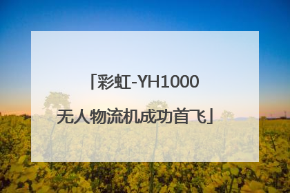 彩虹-YH1000无人物流机成功首飞