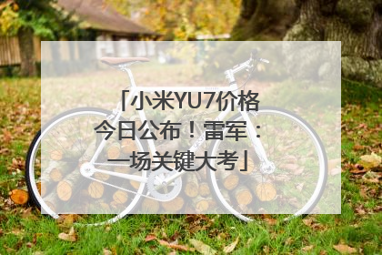 小米YU7价格今日公布！雷军：一场关键大考