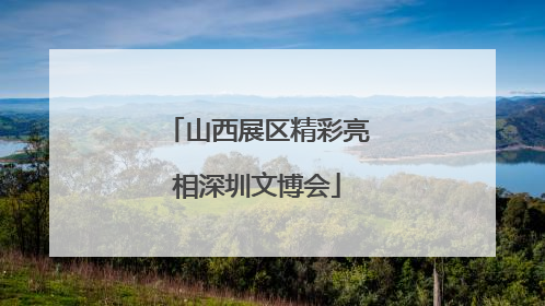 山西展区精彩亮相深圳文博会