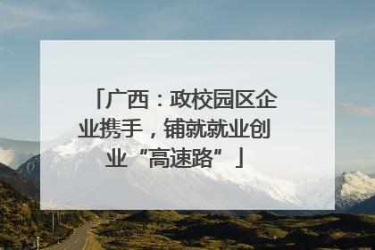广西：政校园区企业携手，铺就就业创业“高速路”