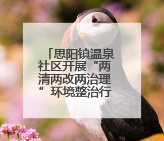 思阳镇温泉社区开展“两清两改两治理”环境整治行动——七栋全面大扫除，共建洁净家园
