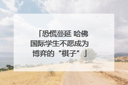 恐慌蔓延 哈佛国际学生不愿成为博弈的“棋子”