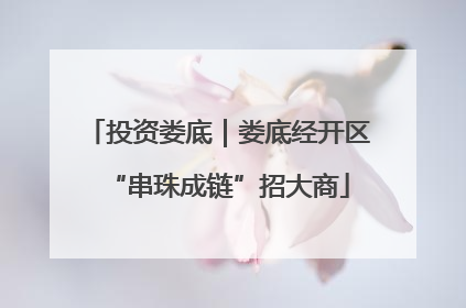 投资娄底｜娄底经开区“串珠成链”招大商