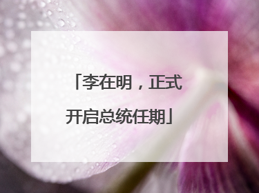 李在明，正式开启总统任期