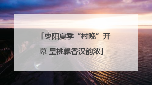 枣阳夏季“村晚”开幕 皇桃飘香汉韵浓