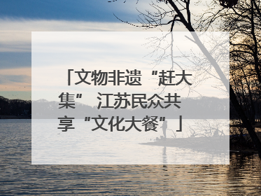 文物非遗“赶大集” 江苏民众共享“文化大餐”