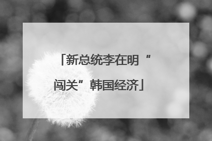 新总统李在明“闯关”韩国经济