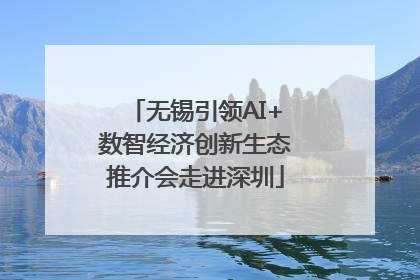 无锡引领AI+数智经济创新生态推介会走进深圳