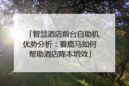 智慧酒店前台自助机优势分析：看鹿马如何帮助酒店降本增效
