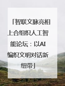 智联文脉亮相上合组织人工智能论坛：以AI编织文明对话新纽带