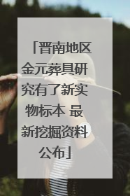 晋南地区金元葬具研究有了新实物标本 最新挖掘资料公布