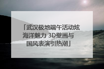 武汉极地端午活动炫海洋魅力 3D壁画与国风表演引热潮