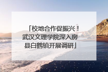 校地合作促振兴！武汉文理学院深入房县白鹤镇开展调研