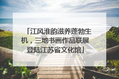 江风淮韵滋养蓬勃生机，三地书画作品联展登陆江苏省文化馆