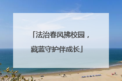 法治春风拂校园，藏蓝守护伴成长
